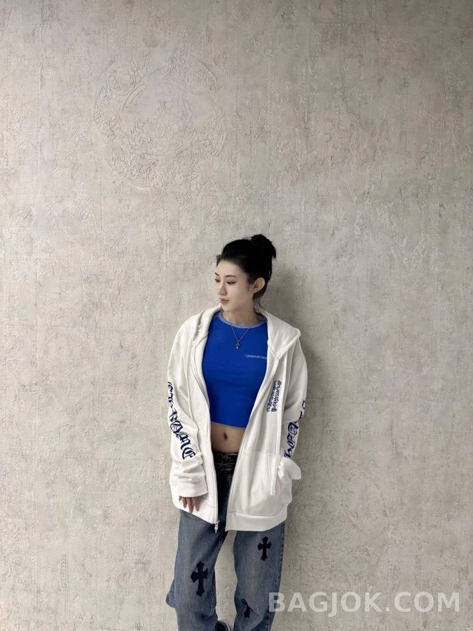 크롬하츠 크롬하츠 고딕 레터링 지퍼 후드 상세 이미지