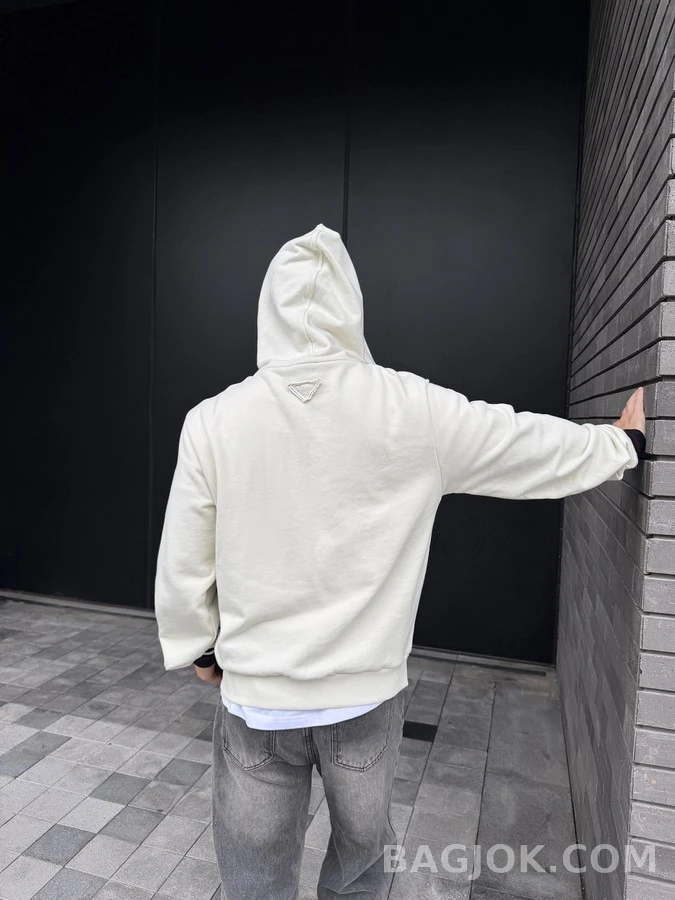 프라다 프라다 복고 휘장 후드 집업 상세 이미지