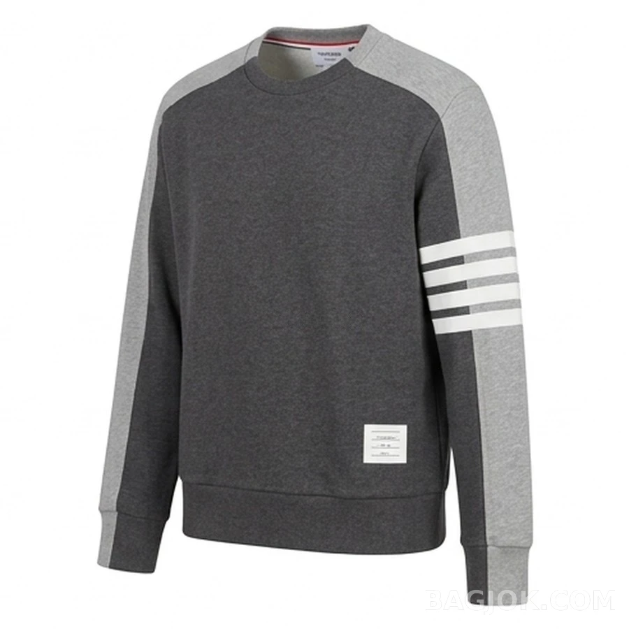 톰브라운 톰브라운 투톤 스트라이프 맨투맨 상세 이미지