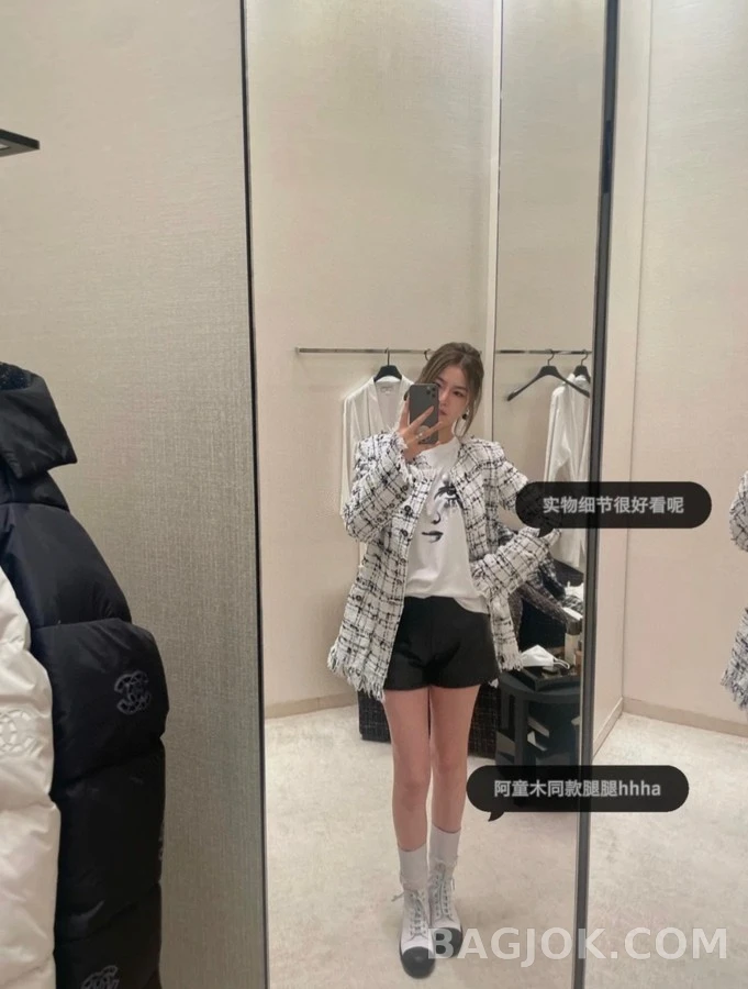 샤넬 샤넬 레터링 캡토 레이스업 부츠 상세 이미지