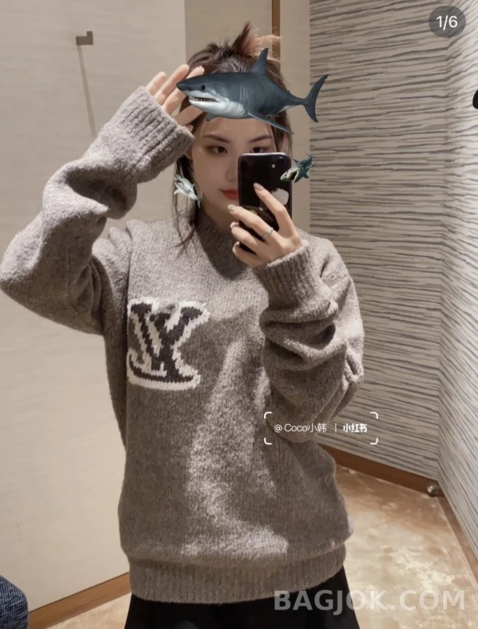 루이비통 루이비통 로고 테디 스웨터 상세 이미지