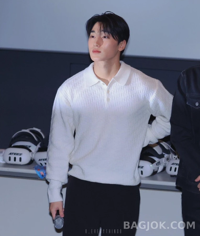 폴로 랄프 로렌 폴로 랄프 로렌 헤링본 패턴 긴팔 폴로 티셔츠 상세 이미지