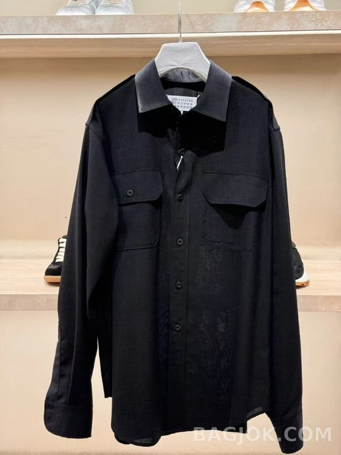 메종 마르지엘라 메종마르지엘라 명선 장식 견장 셔츠 상세 이미지