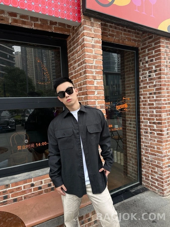 메종 마르지엘라 메종마르지엘라 명선 장식 견장 셔츠 상세 이미지