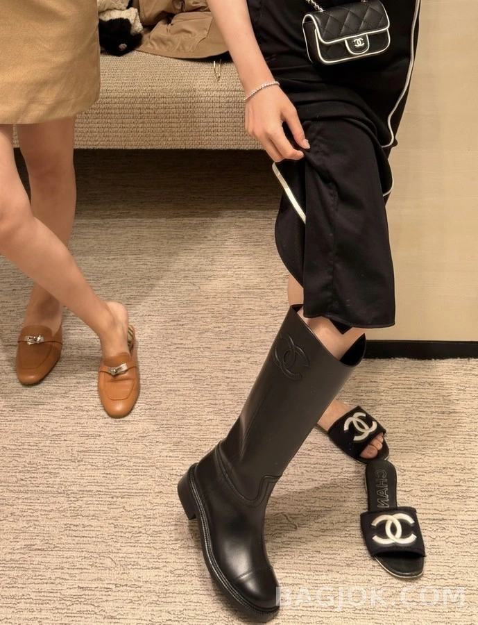 샤넬 샤넬 엠브로이더리 롱 부츠 상세 이미지