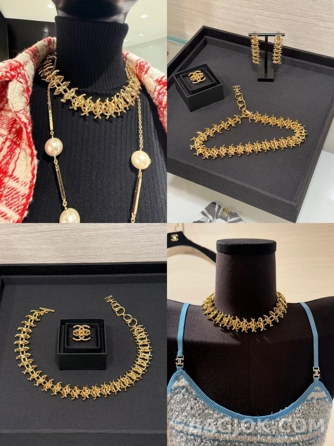 샤넬 샤넬 겹겹이 더블 C 초커 목걸이 상세 이미지