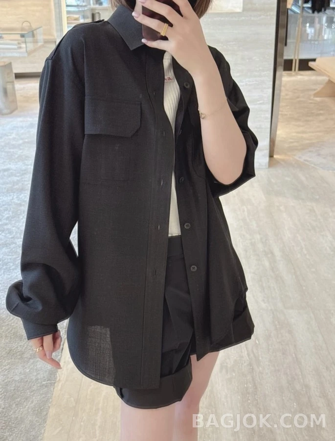 메종 마르지엘라 메종마르지엘라 디스트레스드 울 셔츠 상세 이미지
