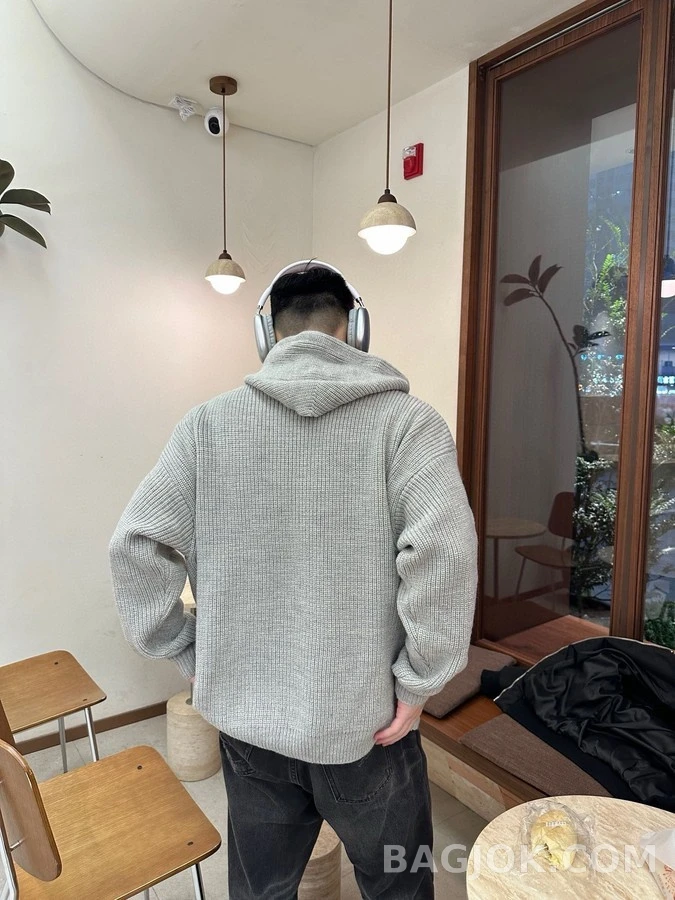 셀린느 셀린느 레터링 니트 후드 스웨터 상세 이미지