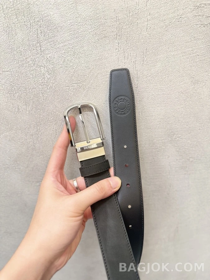 에르메스 에르메스 레더 핀 버클 양면 벨트 상세 이미지