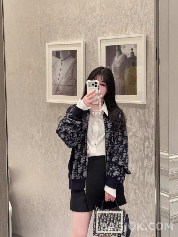 디올 디올 Oblique 자카드 집업 재킷 상세 이미지