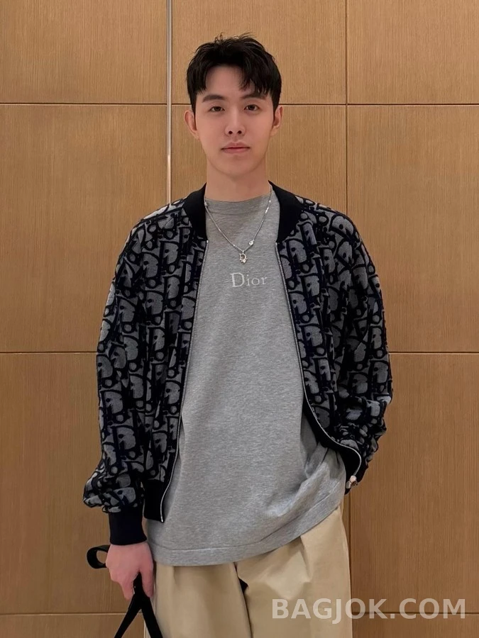 디올 디올 Oblique 자카드 집업 재킷 상세 이미지