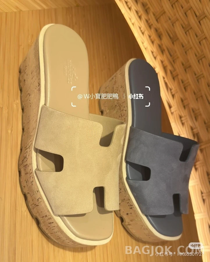 에르메스 에르메스 에클레어 코르크 플랫폼 샌들 상세 이미지