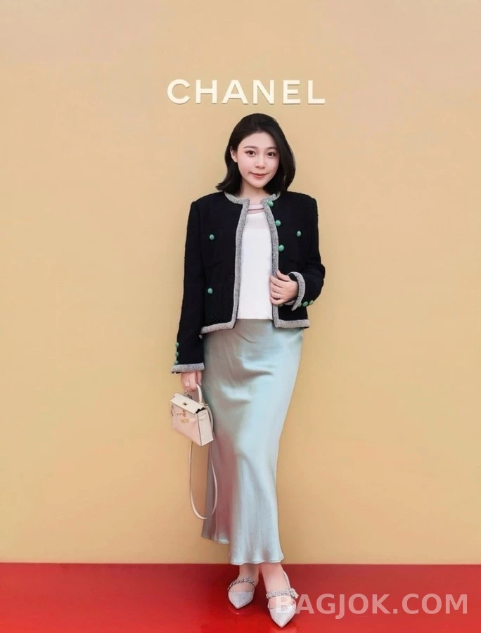 샤넬 샤넬 트위드 펄 트림 자켓 상세 이미지