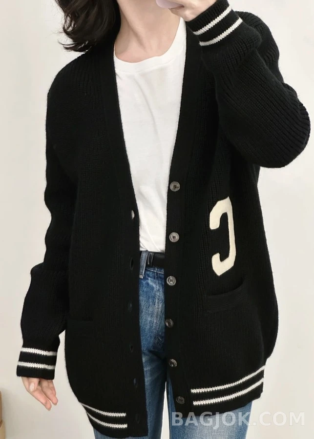 셀린느 셀린느 C 레터링 로고 가디건 상세 이미지