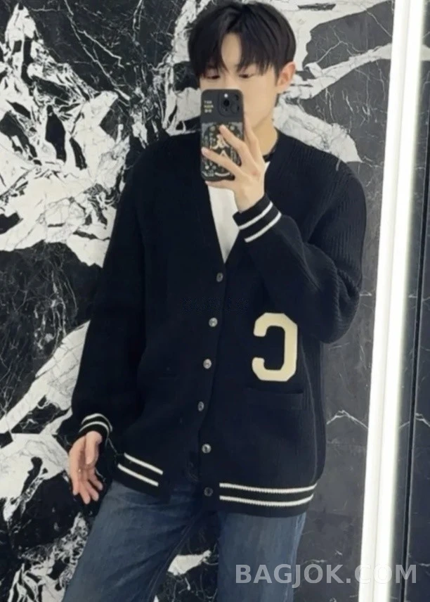 셀린느 셀린느 C 레터링 로고 가디건 상세 이미지