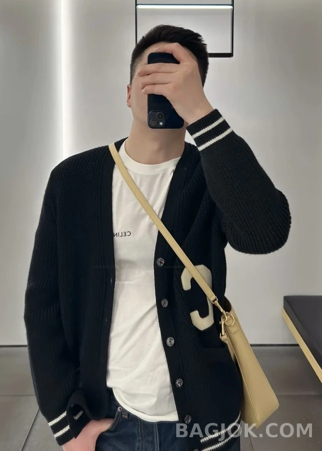 셀린느 셀린느 C 레터링 로고 가디건 상세 이미지