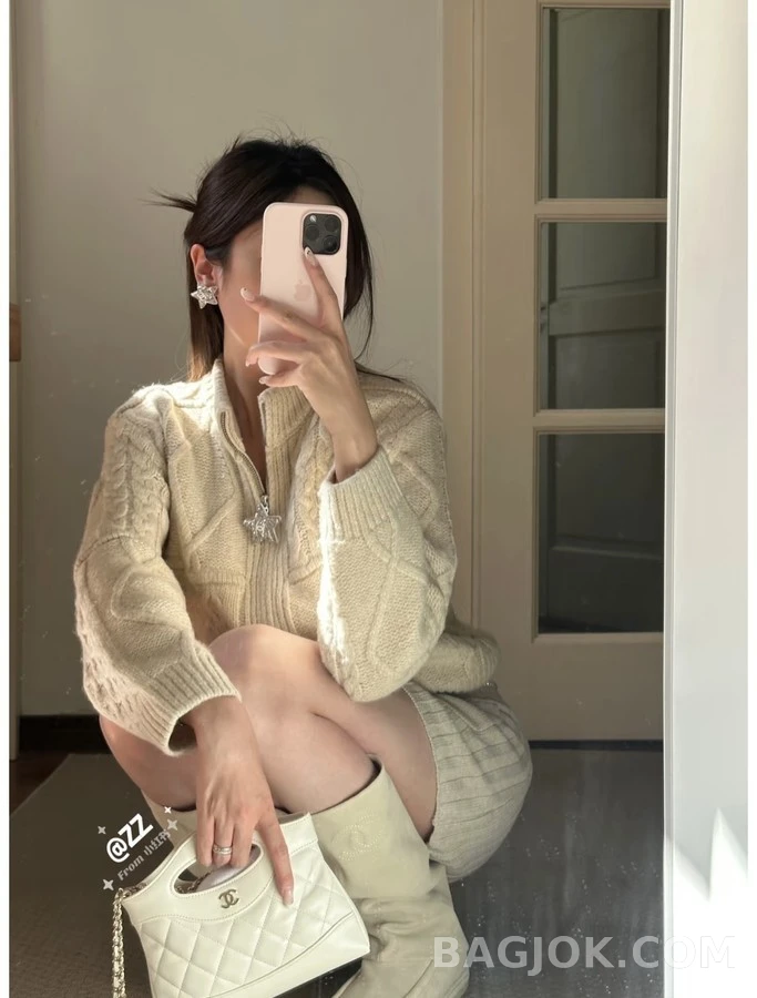 샤넬 샤넬 스웨이드 모카신 롱 부츠 상세 이미지