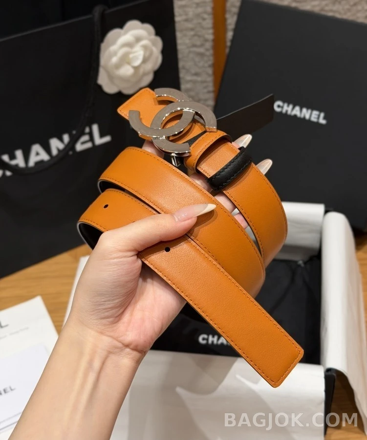 샤넬 샤넬 더블 C 버클 리버서블 벨트 상세 이미지