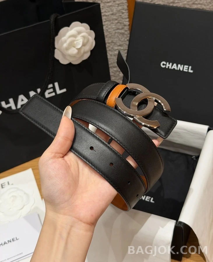 샤넬 샤넬 더블 C 버클 리버서블 벨트 상세 이미지