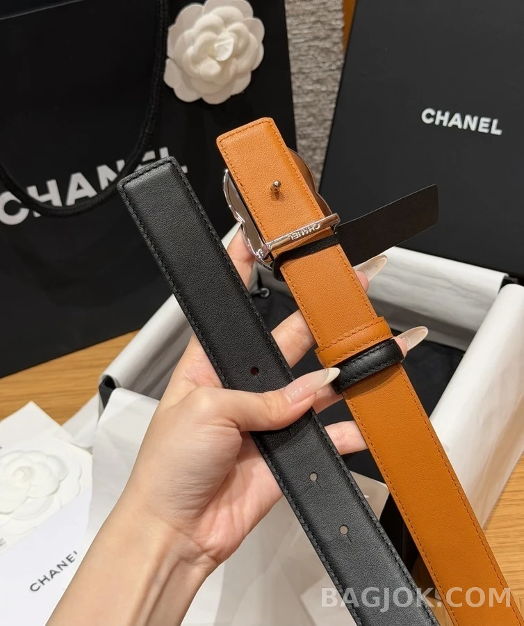 샤넬 샤넬 더블 C 버클 리버서블 벨트 상세 이미지