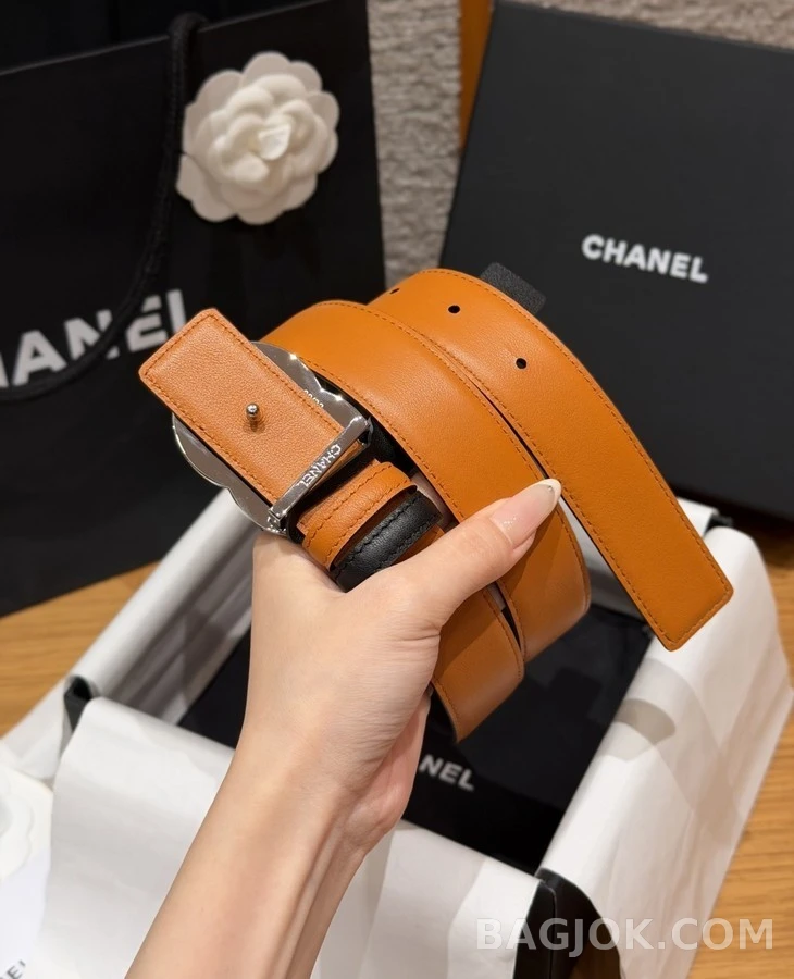 샤넬 샤넬 더블 C 버클 리버서블 벨트 상세 이미지