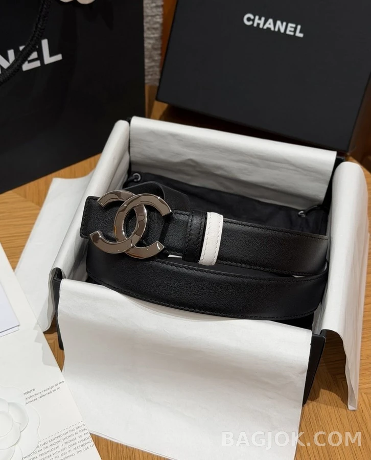 샤넬 샤넬 더블 C 로고 리버시블 벨트 상세 이미지