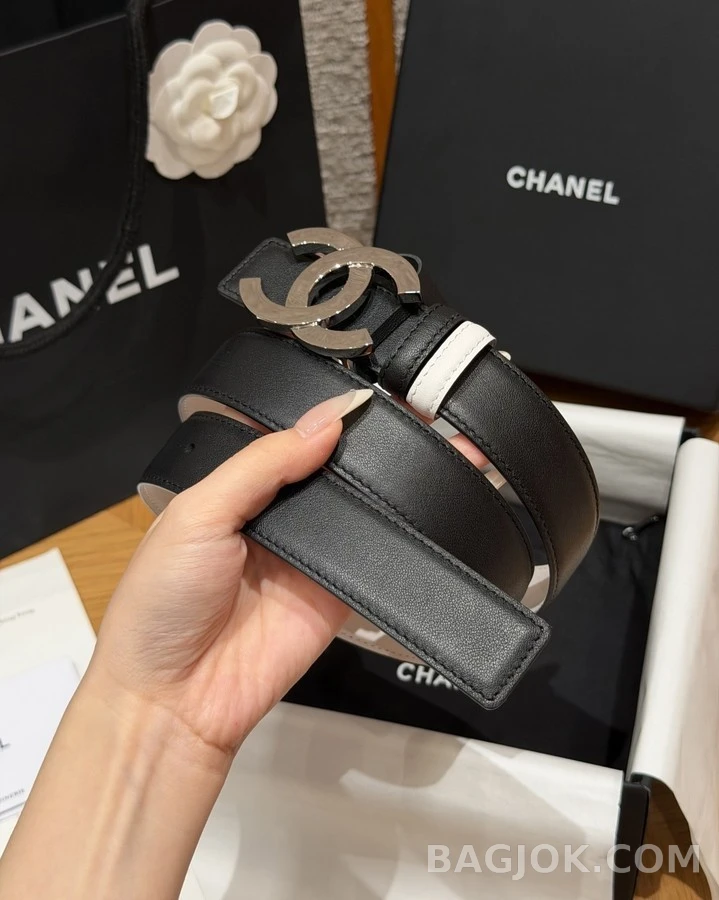 샤넬 샤넬 더블 C 로고 리버시블 벨트 상세 이미지