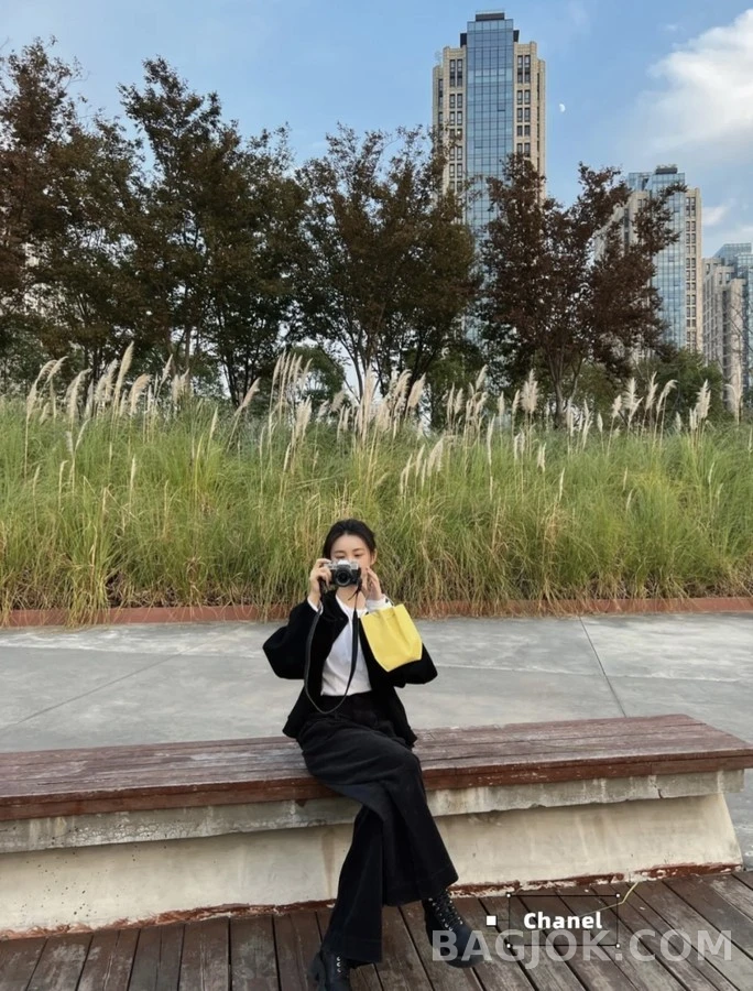 샤넬 샤넬 가죽 레이스업 플랫폼 부츠 상세 이미지