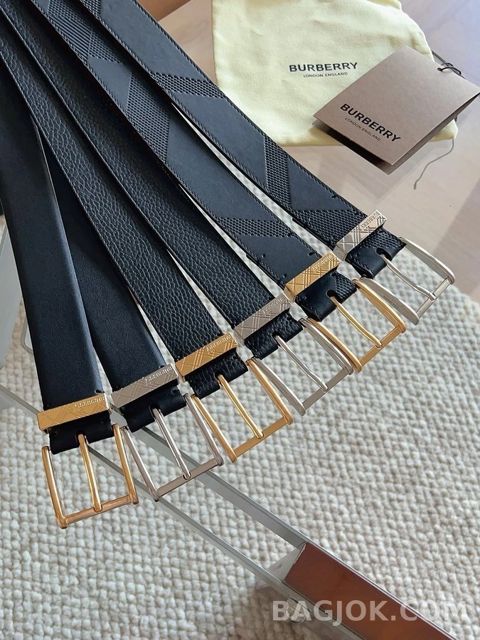 버버리 버버리 리버시블 레더 벨트 상세 이미지