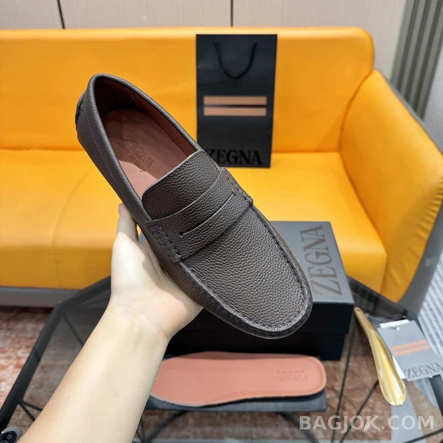 제냐 제냐 페블 레더 드라이빙 슈즈 상세 이미지