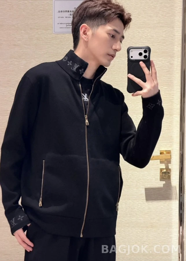루이비통 루이비통 모노그램 니트 집업 자켓 상세 이미지