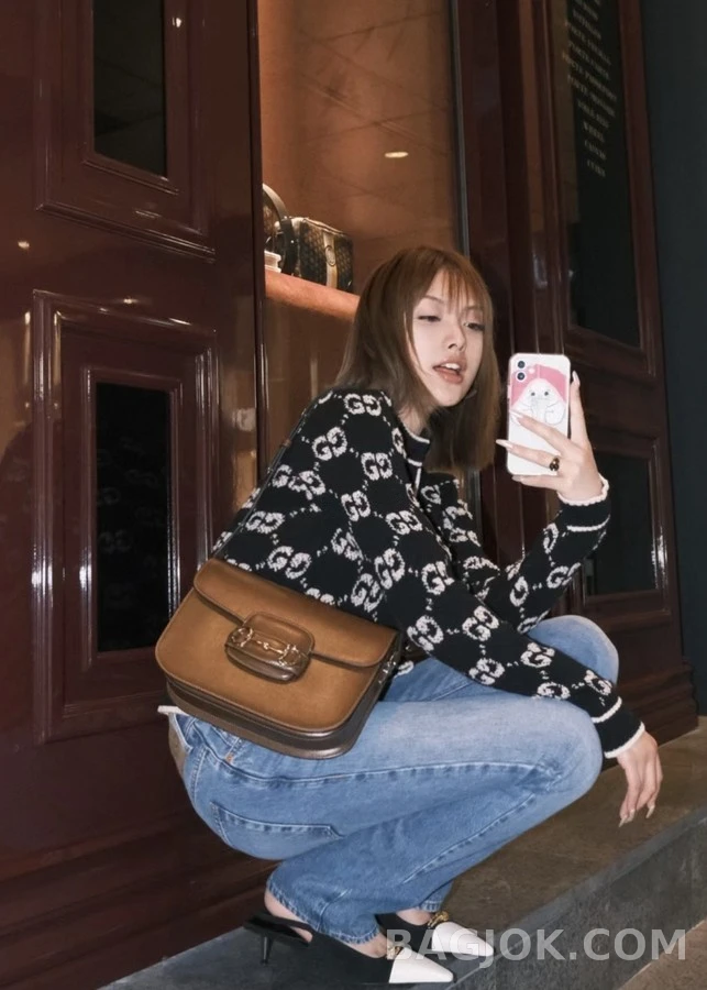 구찌 구찌 자카드 가디건 상세 이미지