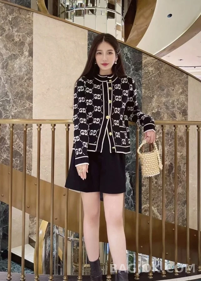 구찌 구찌 자카드 가디건 상세 이미지