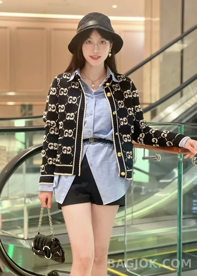 구찌 구찌 자카드 가디건 상세 이미지