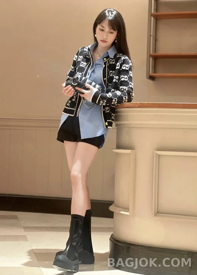 구찌 구찌 자카드 가디건 상세 이미지
