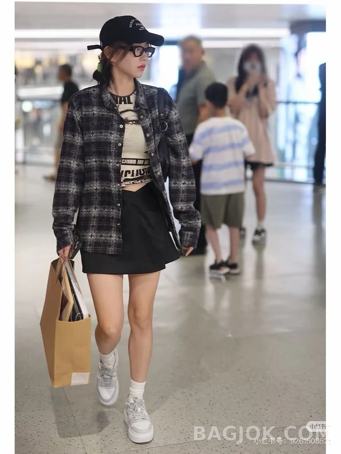 크롬하츠 크롬하츠 체크 크로스 긴팔 티셔츠 상세 이미지