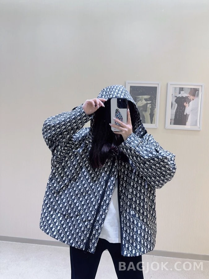 디올 디올 오블리크 후드 집업 자켓 상세 이미지
