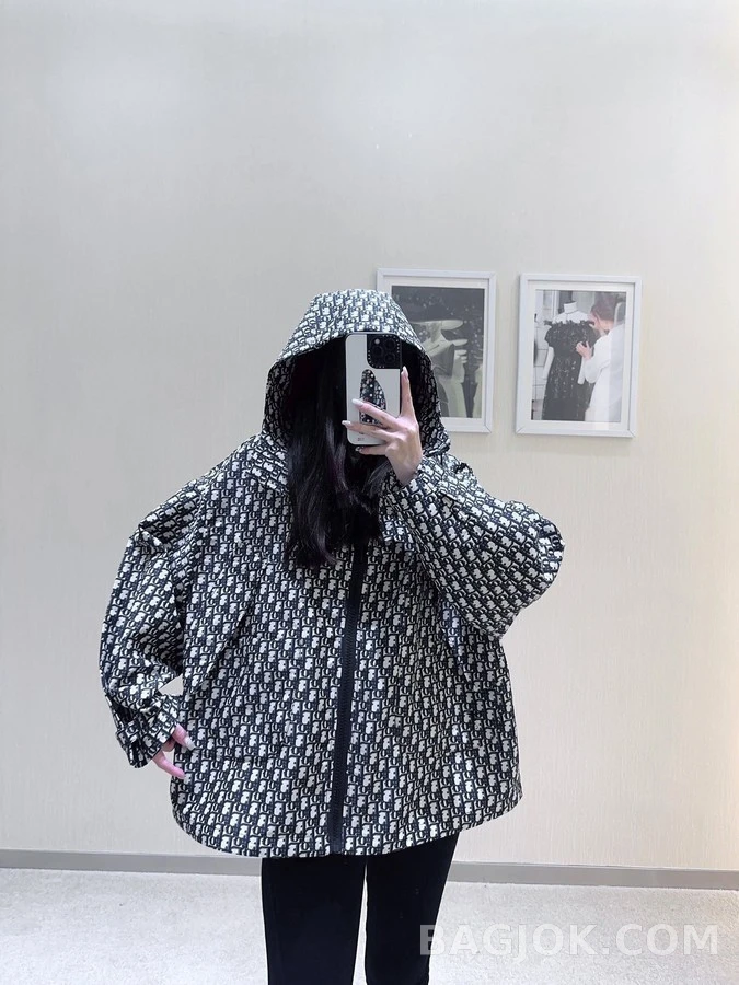 디올 디올 오블리크 후드 집업 자켓 상세 이미지