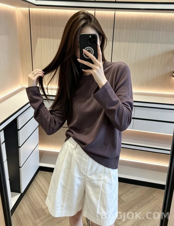 로로피아나 로로피아나 피마 코튼 긴팔 티셔츠 상세 이미지