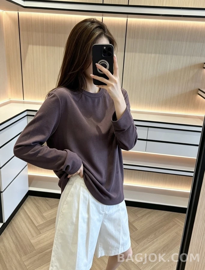 로로피아나 로로피아나 피마 코튼 긴팔 티셔츠 상세 이미지