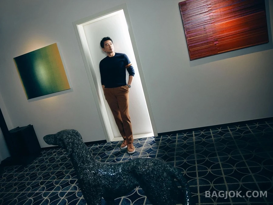 제냐 제냐 배색 스트라이프 니트 상세 이미지