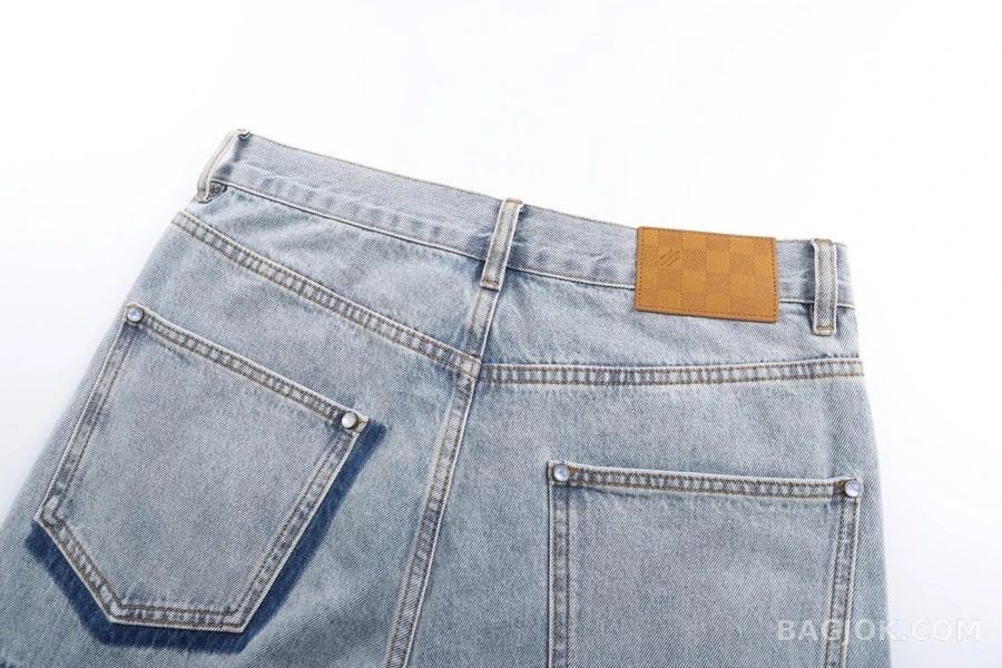 루이비통 루이비통 패치 데님 팬츠 상세 이미지