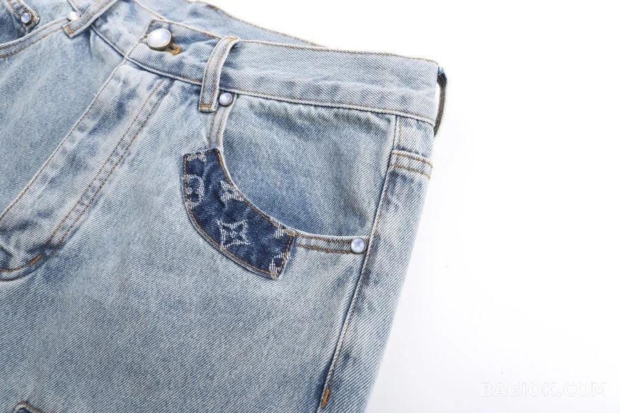 루이비통 루이비통 패치 데님 팬츠 상세 이미지