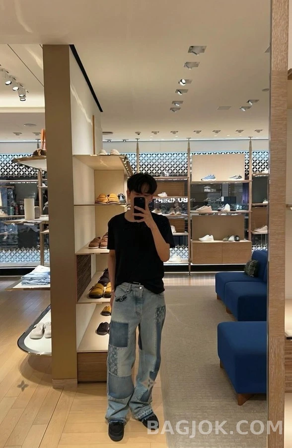 루이비통 루이비통 패치 데님 팬츠 상세 이미지