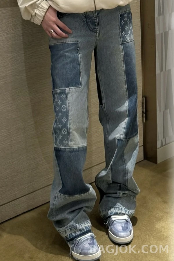 루이비통 루이비통 패치 데님 팬츠 상세 이미지