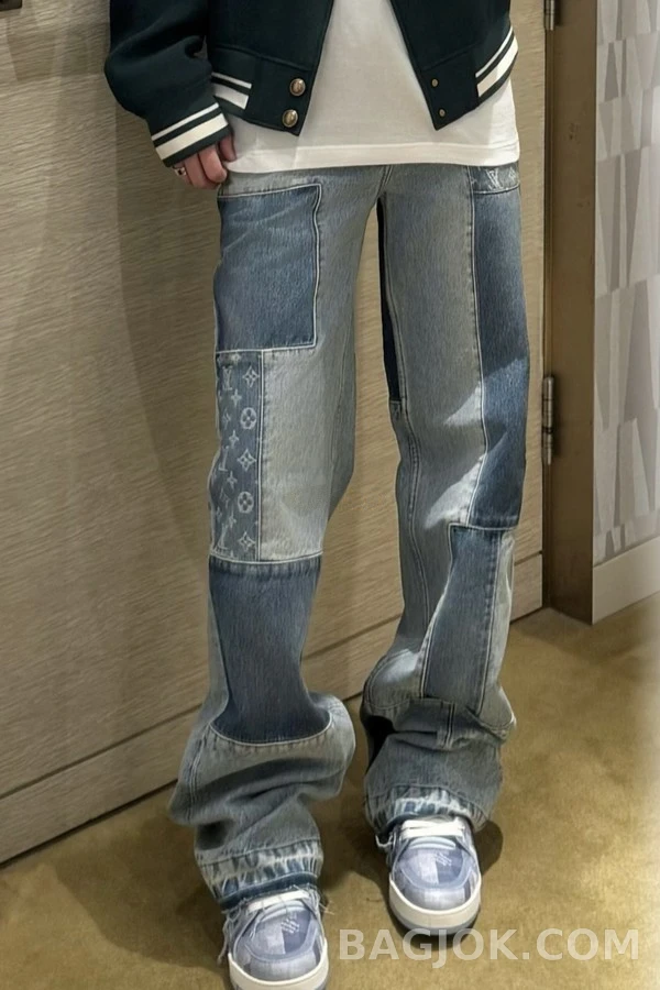 루이비통 루이비통 패치 데님 팬츠 상세 이미지
