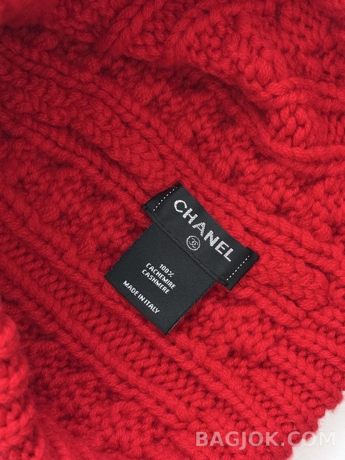 샤넬 샤넬 로고 케이블 니트 비니 상세 이미지