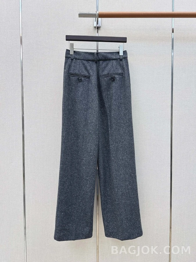 디올 디올 플리츠 울 와이드 팬츠 상세 이미지