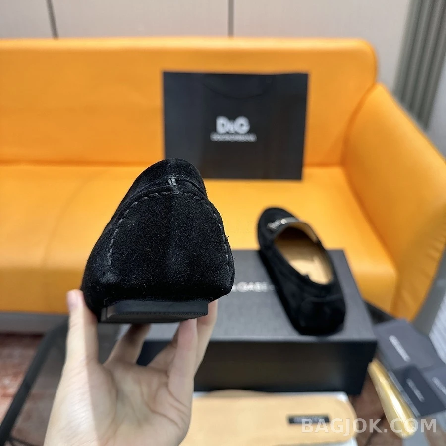 돌체앤가바나 돌체앤가바나 메탈 버클 스웨이드 드라이빙 슈즈 상세 이미지