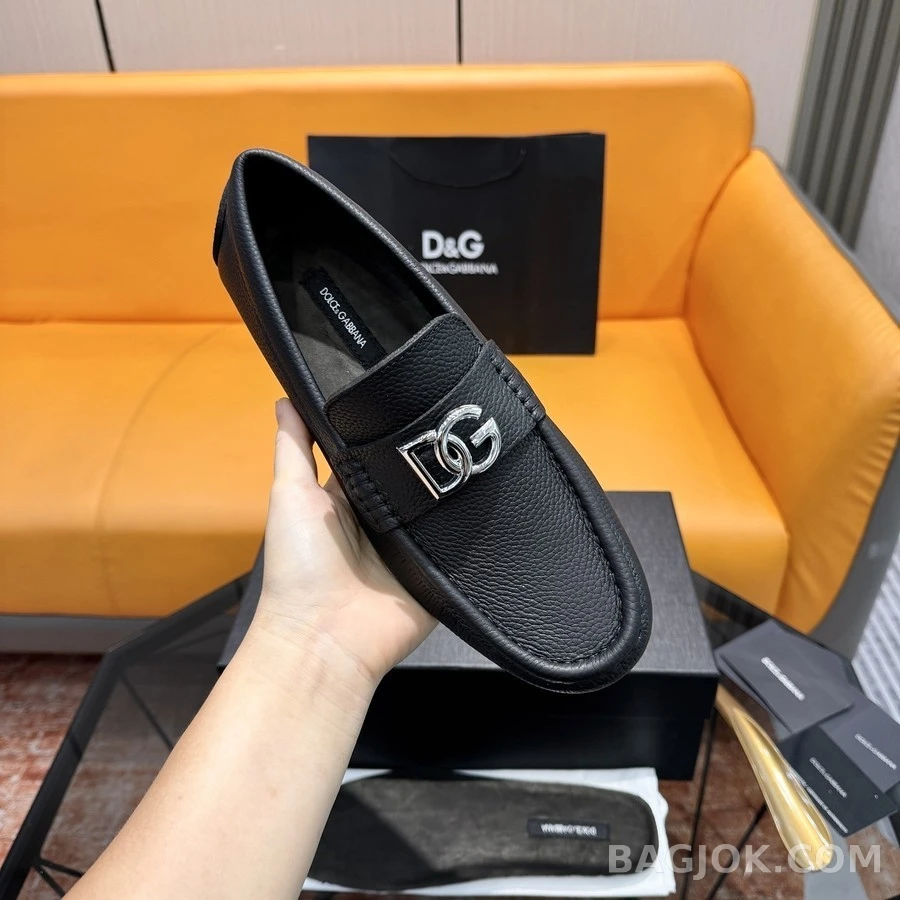 돌체앤가바나 돌체앤가바나 메탈 로고 드라이빙 슈즈 상세 이미지